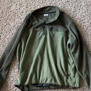 Columbia Olive Green Fleece Men’s Pullover